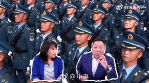 陈凤馨问：参加阅兵的战士怎么颜值都这么高？