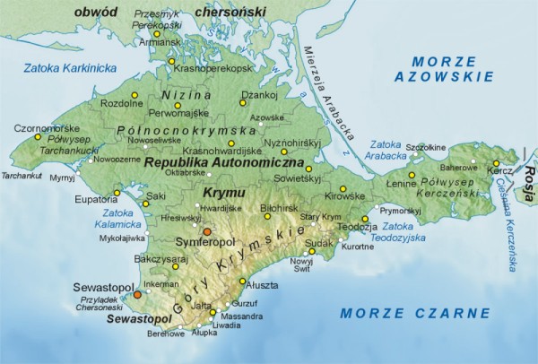 mapa krymu