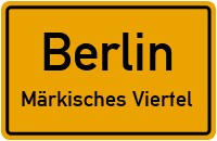 Straßen in Berlin Märkisches Viertel