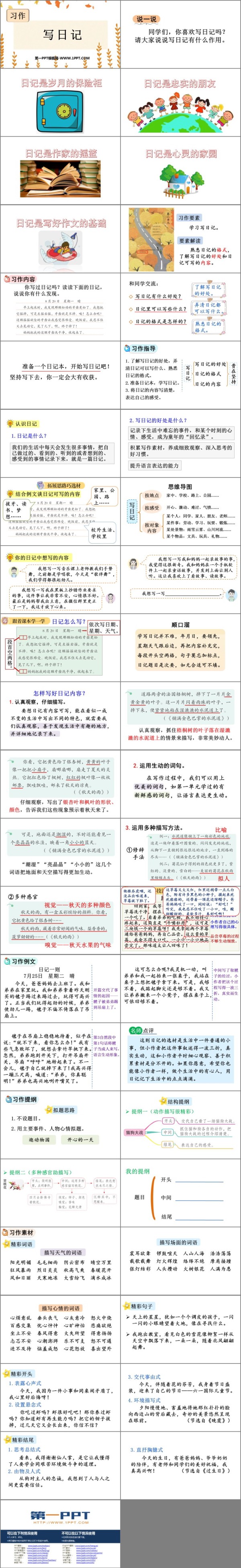 《习作：写日记》PPT优秀课件