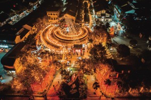 官渡古镇夜间经济聚集区螺峰叠翠夜市 资料图片