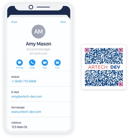 Free vCard QR Code Generator