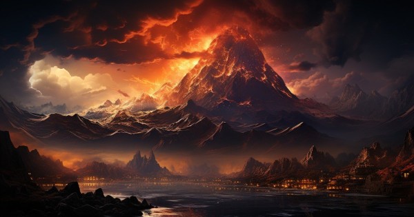 Equipo científico monitoreando volcán