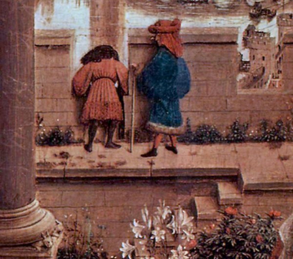 Jan ven Eyck red chaperon Chancellor Rolin Madonna