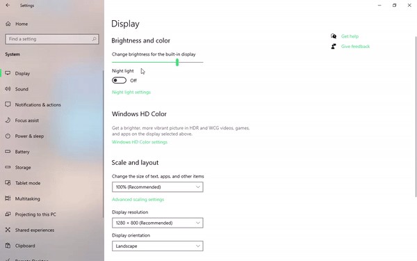 brightness-in-settings
