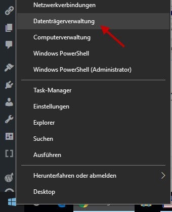 Datenträgerverwaltung öffnen Methode 1