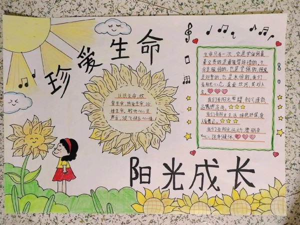 珍爱生命快乐成长手抄报 珍爱生命快乐成长手抄报一等奖