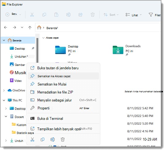 File Explorer di Windows