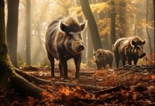 男子时速105公里撞上横穿高速野猪群