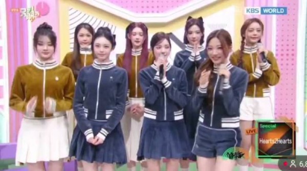 Hearts2Hearts亮相今日音银，新造型引期待