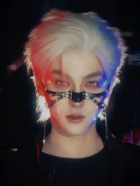 田栩宁会动的转场视频来了 赛博朋克风太帅了