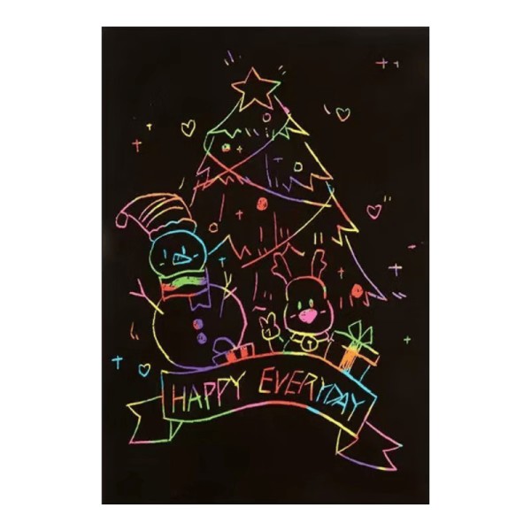 释放孩子的创造力:科朗鑫炫彩DIY手工刮刮画,让每一幅作品都独一无二!