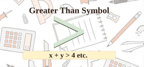 Greater Than Symbol