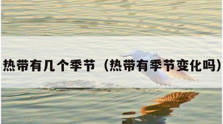 热带有几个季节（热带有季节变化吗）