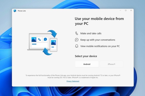 Windows 上的 Phone Link 教程
