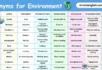 Synonyms for Environment in English with their Pictures
