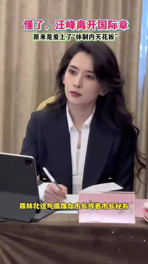 汪峰女友森林北气质犹如女市长~森林北~汪峰森林北~哈~哈八卦~哈圈