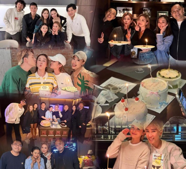 43岁蔡卓妍办庆生宴，小10岁男友C位同框，不焦虑宣言戳中无数人