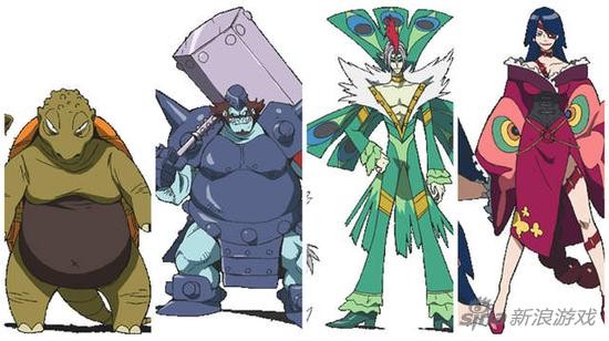 天元突破红莲螺巖：螺旋四天王