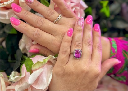 pink nails - tampa nails salon