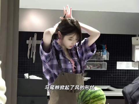 我对扎马尾这个动作情有独钟就是因为你们这些漂亮脸蛋…. :木可柯