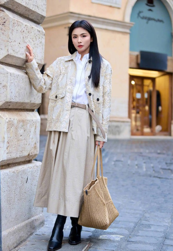 刘涛最新街拍释出!时髦穿搭漫步街头,气质尽显优雅知性