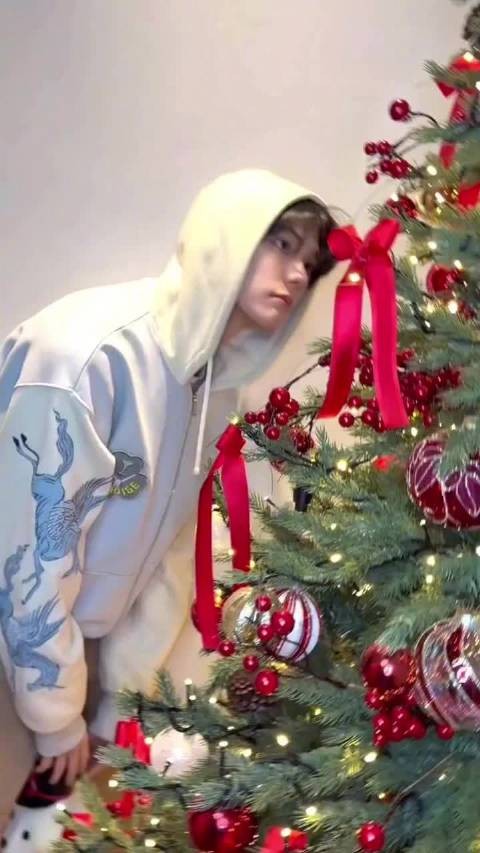 官方ig更新 李鹤来单人视频 Marry Christmas   nicholas ｜李鹤来