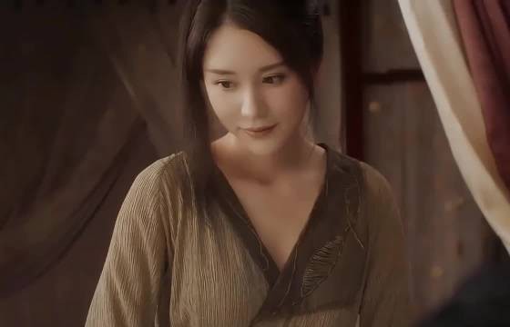 张熙媛饰演的潘金莲，就算穿着布衣，也遮不住她的美