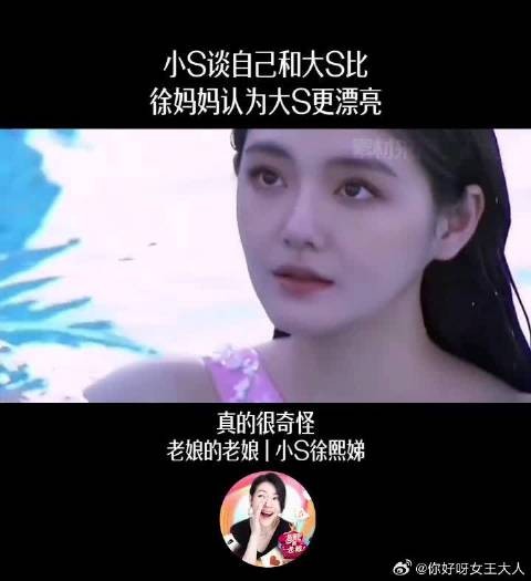 小S谈自己和大S比，徐妈妈认为大S更漂亮！