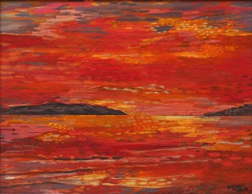 阿瑞 · 史密特(Arie Smit)《沙努尔的日落》