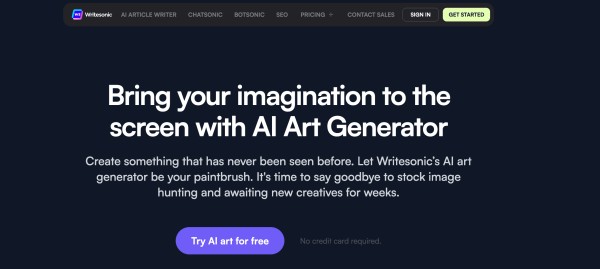 AI 图像生成工具Photosonic