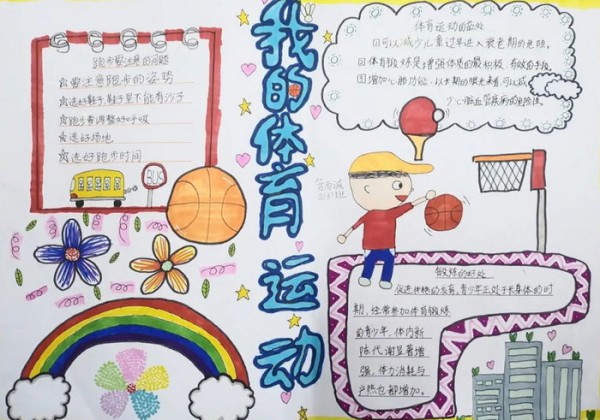体育运动手抄报图片