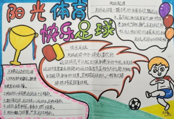 体育运动手抄报简笔画