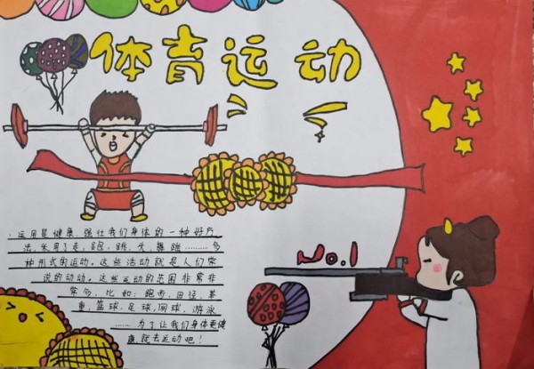体育运动手抄报绘画
