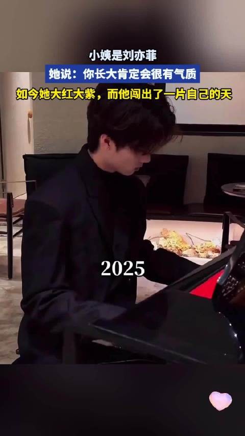小姨是刘亦菲，她说：你长大肯定会很有气质！于是自己努力闯出了一片天！