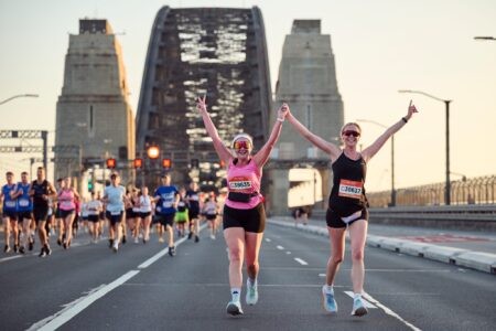 Runners in the Sydney Marathon