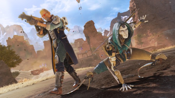 Fuse, Bangalore, Ballistic, Maggie, and Ash posing together in fresh skins.