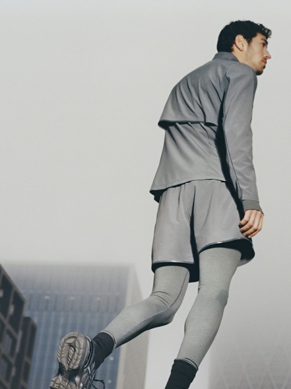 ORGANIC COTTON MIX ENGINEERED JACKET