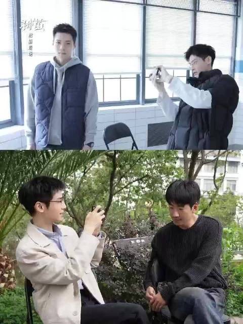 罗云熙片场化身站哥为江奇霖拍神图