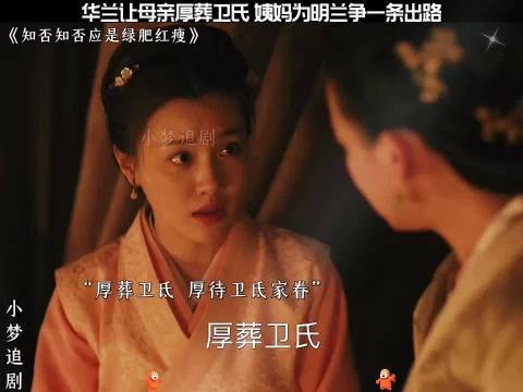 华兰护卫氏,姨母为明兰谋出路 知否知否应是绿肥红瘦:赵丽颖 冯绍峰