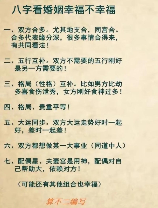 八字预测：揭秘你的婚姻幸福指数