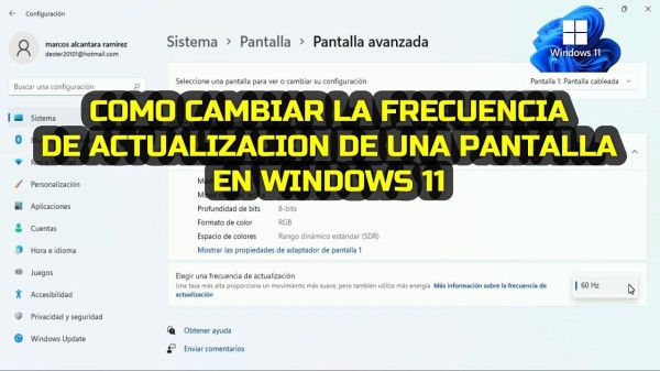 Conceptos de tasa de refresco y Hz