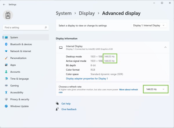 Ajustes de resolución y escala en Windows