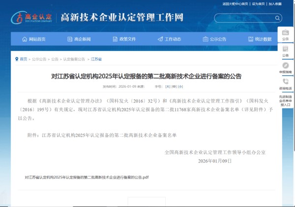 【国企动态】国家级认证！苏中园艺跻身“高新技术企业”行列