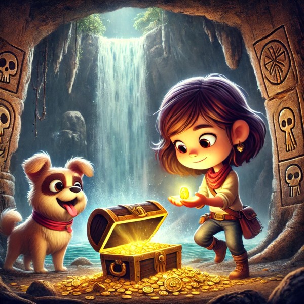 As Aventuras de Luna e o Tesouro Escondido: História Infantil