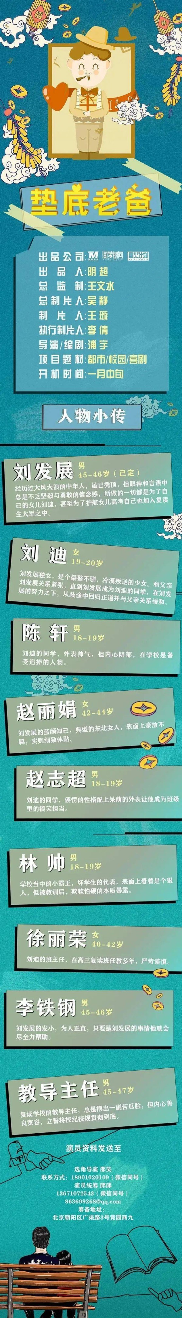 制片动态丨组讯:校园喜剧《垫底老爸》， ​大芒计划《陛下在左老板在右》 ，动作电影《格斗武姬》，奇幻甜宠网剧《喵不可言》