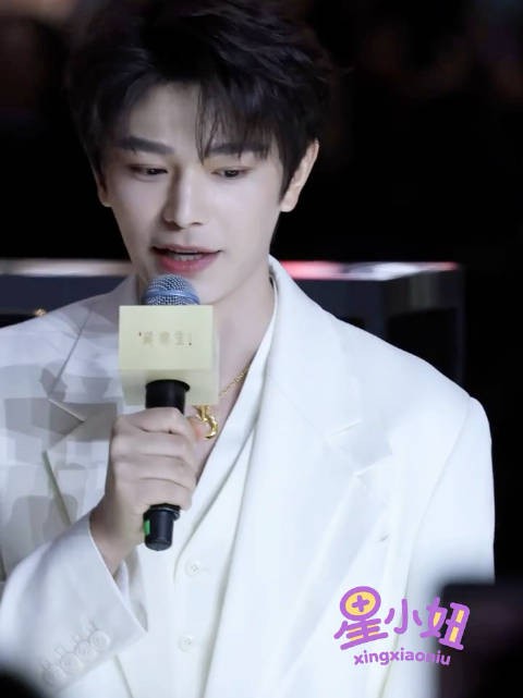 丁禹兮佩戴马蹄铁黄金项链亮相，现场人气爆棚