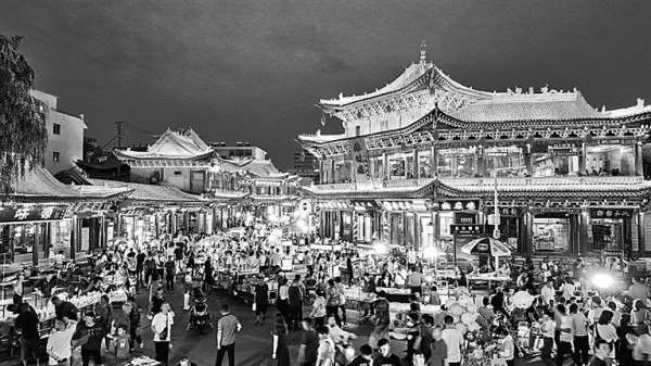 甘肃张掖明清街旅游休闲街区：巷陌藏古韵 老街万象新