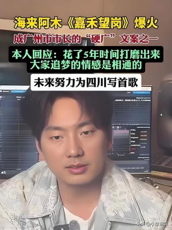 海来阿木凭《嘉禾望岗》爆火，可我总觉得，他这波火不长久