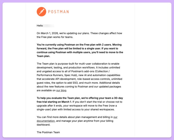 Postman 2026年3月起要付费了？那就用免费的Apifox替代它